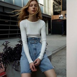 Agolde reworked denim shorts